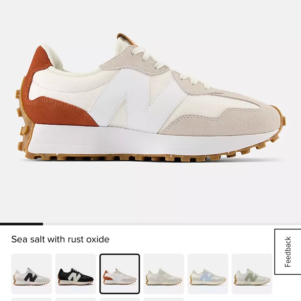 New Balance Women’s Cream and Brown Sneakers